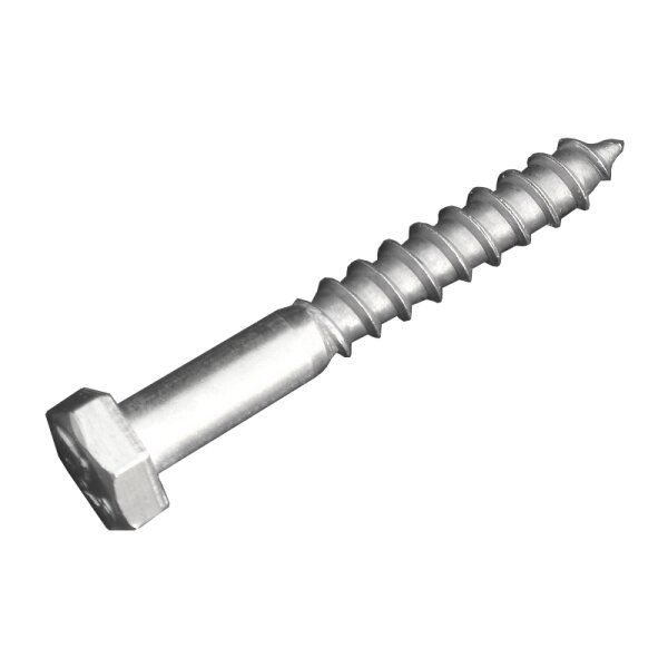 Holzschrauben 8 x 50 mm DIN 571 A2 Edelstahl Sechskant 10 St.