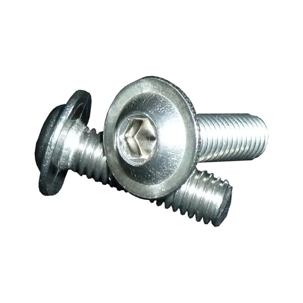 Linsenkopfschrauben M5 x 25 mm ISO 7380 Flansch  A2 Edelstahl