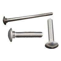 Schloßschrauben M8 x 80 mm DIN 603 Edelstahl A2