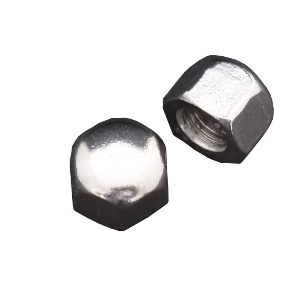 Hutmuttern M 12 DIN 917 A2 niedrige Form Edelstahl