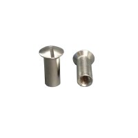 Hülsenmuttern M 5 x 10 Messing vernickelt...