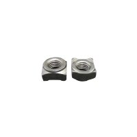 Anschweißmuttern M 12 DIN 928 Stahl blank