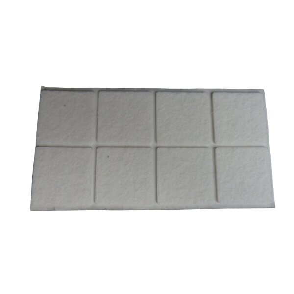 Filzgleiter quadratisch 30 x 30 mm weiß