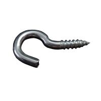 Schraubhaken gebogen 20 mm verzinkt