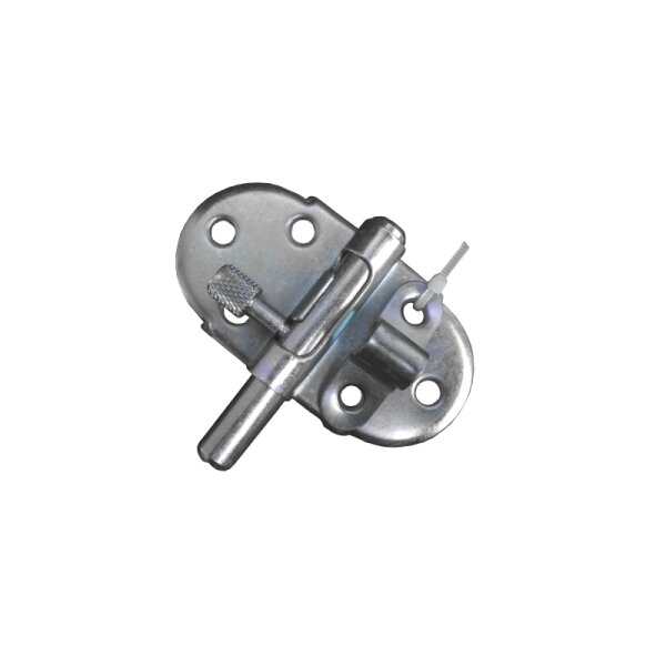 Grendelriegel mit Schlaufe und Feder 40 mm