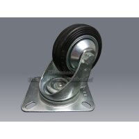 Lenkrollen Rad 125 mm Vollgummirad
