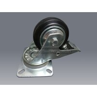 Lenkrollen Rad 160 mm mit Feststeller Vollgummirad