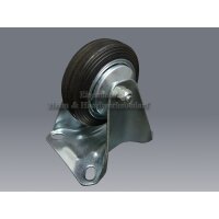 Bockrollen Rad 100 mm Vollgummirad