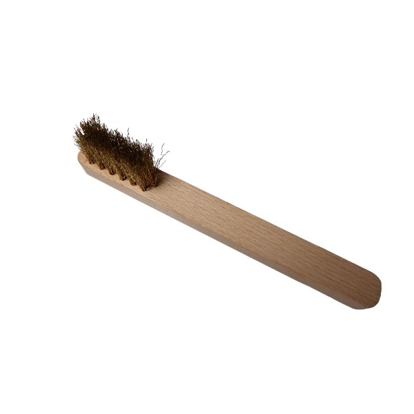 Zündkerzenbürste 3- reihig Messingdraht gewellt