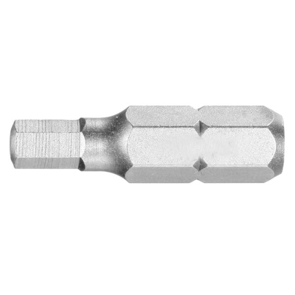 Bit für Innensechskant Gr. 4 Länge 25 mm Stahl hart