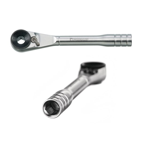 Bitratsche 87 mm für 1/4" mit Adapter für Stecknüsse