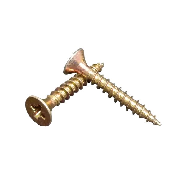 Spanplattenschrauben 3,0 x 12 mm VG Kreuz gelb