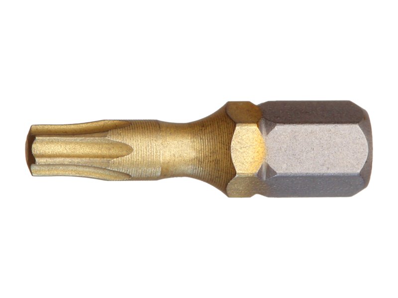 Bit Torx 10 Zirkonbeschichtet Länge 25 mm 1 Stück TX 10