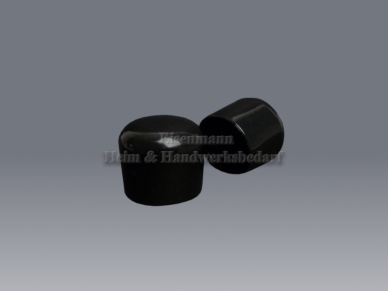 Rohrkappen schwarz 32-33 mm PVC für Rundrohre 25 Stück 32-33 mm